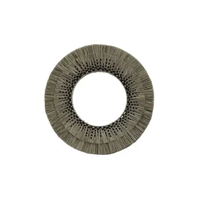 Decoclico Miroir Rond En Osier Naturel Et Noir