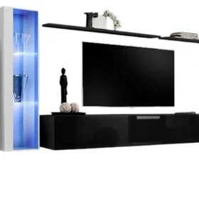 MEUBLORAMA AM-SWITCH 11-WS SW 11*7C/89KG Meuble TV 8 étagères