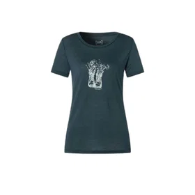 Supernatural Flower Boots Short Sleeve T-shirt (Women's)