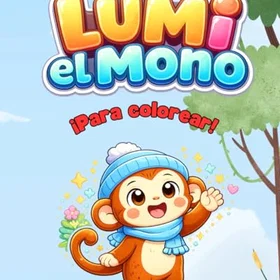 Lumi el Mono: Aprende coloreando Färgläggningsbok