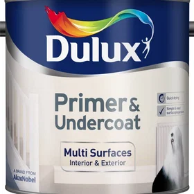 Dulux Primer & Undercoat Paint White 0.75L