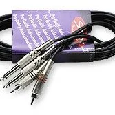 Stagg Twin Jack to RCA Phono Cable 3m STC3PCM