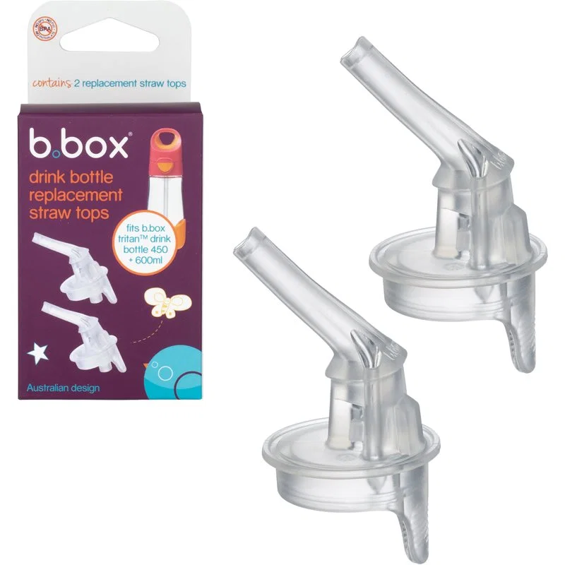 b.box Replacement Straw Tops 2 pcs