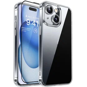 RURIHAI 2-in-1 Flexibelt Plastfodral för iPhone 15