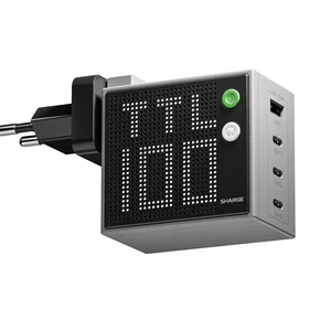SHARGE Pixel CDT-SG-100-EUR-DZP-HUI GaN Dobbelt USB-C USB-A PD QC 100W