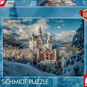 Schmidt Spiele Neuschwanstein slott på vintern 1000 Bitar
