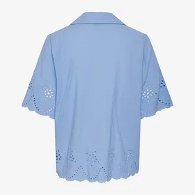 Pieces Almina SS Brodert Skjorte (Dame)