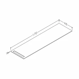 Korsbakken Benkeplate Terrastein 170cm 513482170