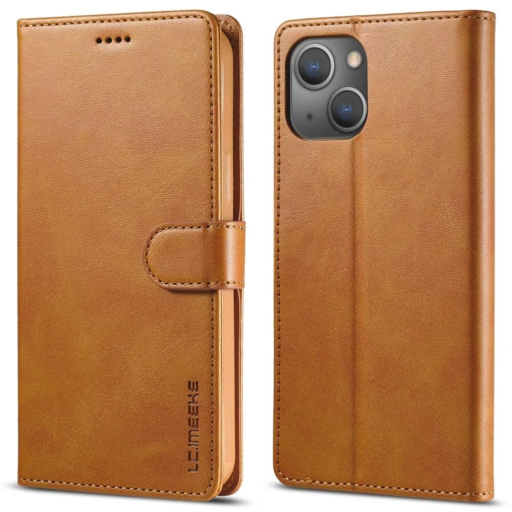 LC.IMEEKE Leather Case for iPhone 15 Plus