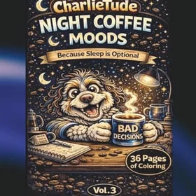 CharlieTude Night Time Coffee Färgläggningsbok