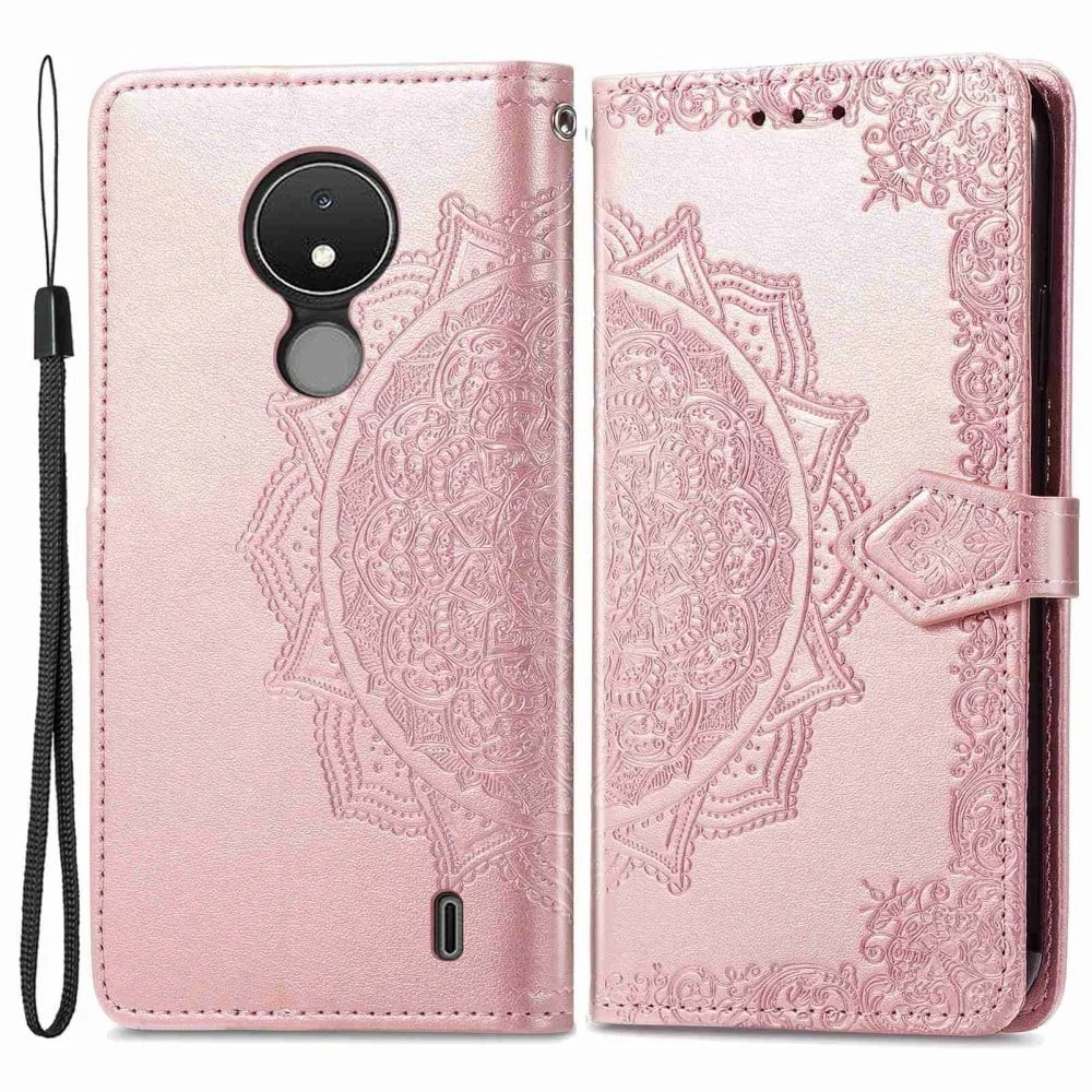 Mandala Leather Case for Nokia C21