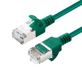 MicroConnect Slim U/FTP Cat6A Netværkskabel 1m V-FTP6A01G-SLIM