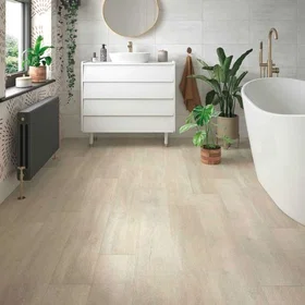 Clicklux Vinyl Flooring Light Oak Herringbone 630x126x5.2mm 172035