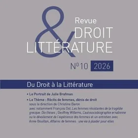 LGDJ Revue Droit et Littérature N°10-2026