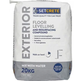 Setcrete Exterior Floor Levelling Compound Grey 20kg