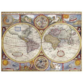 Legendarte Tableau Cartographie Ancienne Carte No. 43 80x100cm