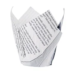Chevler Parchment Paper Grease-Resistant Paper Chip Crowns Newspaper Print 1100 pack