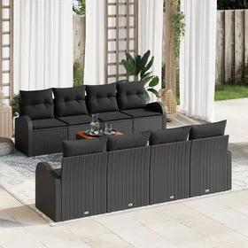 vidaXL Garden Sofa Set with Storage 9 Pieces 3356224