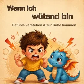 Wenn Ich Wütend Bin Målarbok för Barn