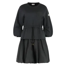 Monki Pitkähihainen Puuvilla Mini Mekko