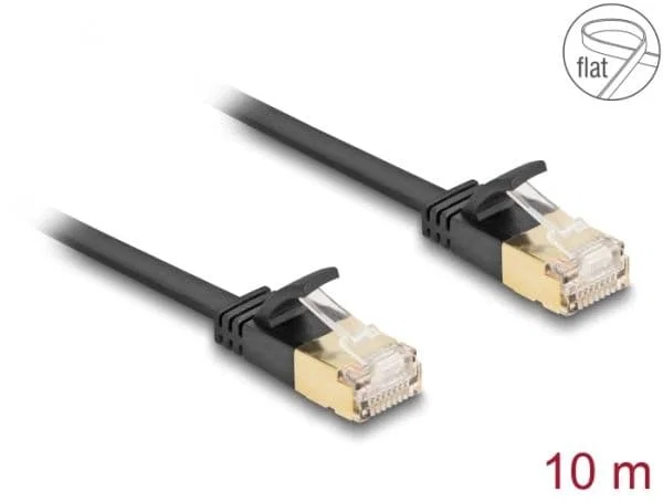 DeLock U/FTP Cat7 10m Flat Network Cable