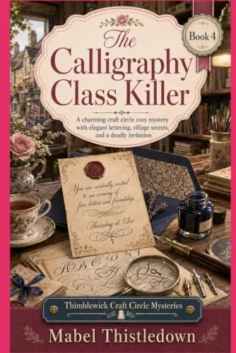 The Calligraphy Class Killer: A charming craft circle cozy mystery with elegant lettering, village secrets, and a deadly invitation