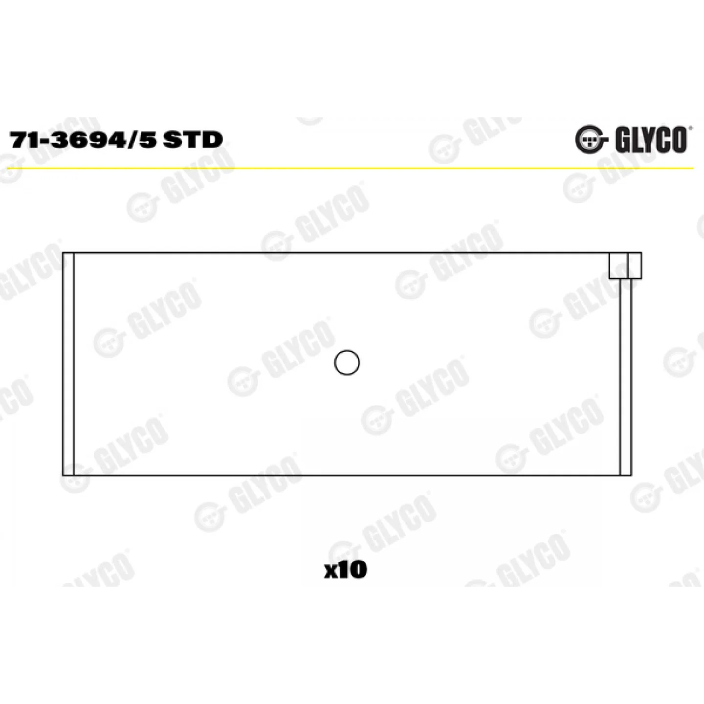 GLYCO Wheel Bearing Kit 71-3694/5 STD