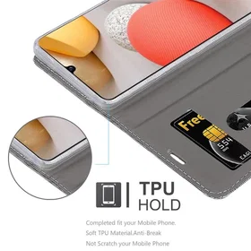 Cadorabo Case with Magnetic Closure Stand and Card Slot for Samsung Galaxy A42 4