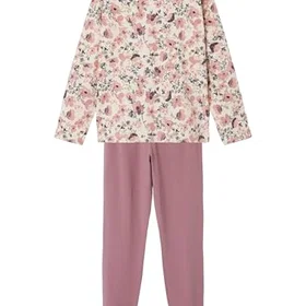 name it Nkfnightset Nostalgia Flower Noos Pyjama Set (Barn)