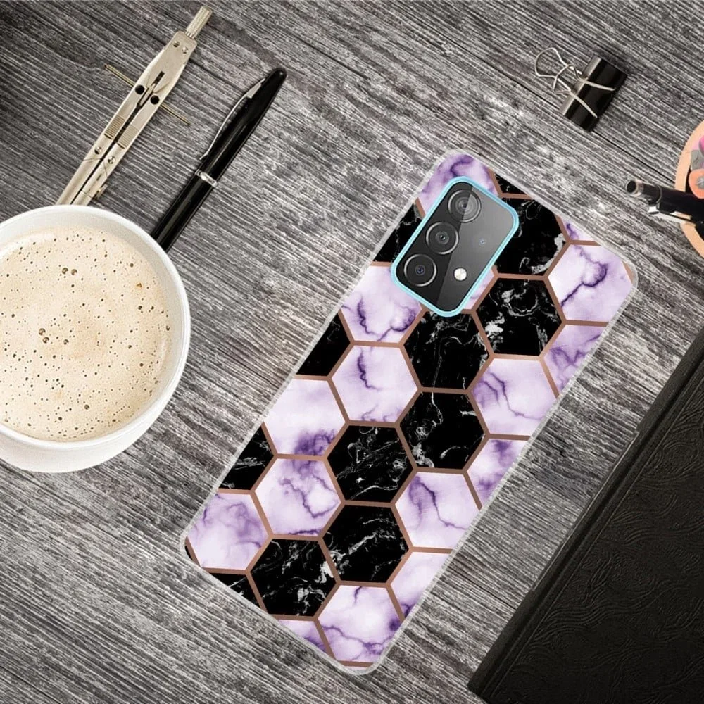 Bikakemarmor Marble Case for Samsung Galaxy A13 4G