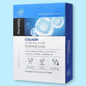 Farmstay Collagen Water Full Moist Soothing Sheet Mask 10pcs