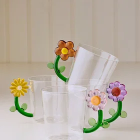 Ellos Home Daisy Tumbler 4-pack