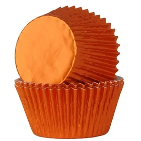 House of Marie Muffinsform Orange Foil 24 st