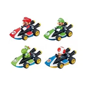 Super Mario Kart Pull and Speed 4-pak Tilbaketrekkingsbiler