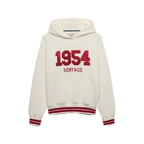 Superdry Satin Applique Hoodie (Dam)