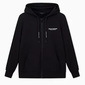 Armani Exchange Milano New York Logo Full Zip Hoodie (Dam)