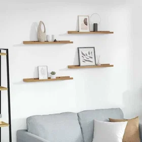 vidaXL Wall Shelf 60x9x3cm (4-pack)