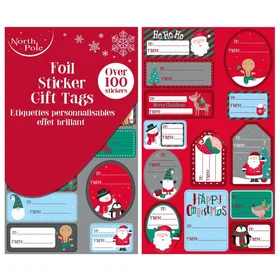Eurowrap Gift tags self-adhesive Christmas motif (100)