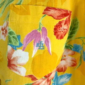 Ralph Lauren Lauren Print Ruffle-Trim Georgette Skjorta (Dam)