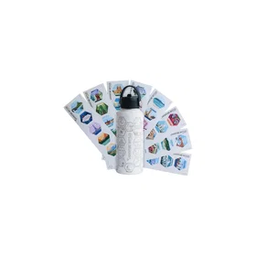 Awesome Maps Adventure World Stainless Steel Bottle 1L