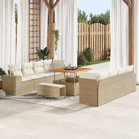 vidaXL Garden Sofa Set with Cushion 11 Pieces 3361986