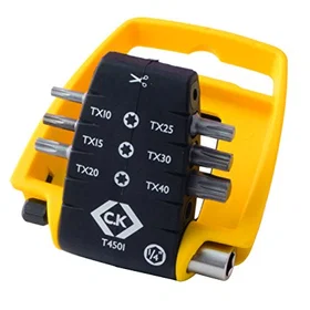 CK Tools T4501 Screwdriver Bit Set 7pcs