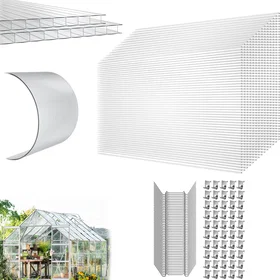 LARS360 Plaque Polycarbonate 1210x605x4mm 20,5m² Lot de 28