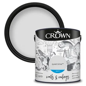 Crown Emulsion Paint Quiet Time White 2.5L