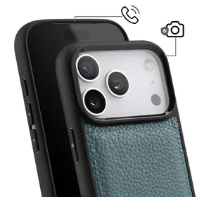 Melkco Förstärkt Läderfodral med Kornigt Läder för iPhone 17 Pro