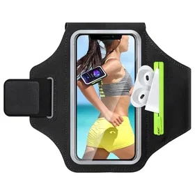 GlasFlength Sport Armband för iPhone 15/14/13/12/11/Samsung Galaxy