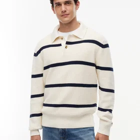 Tommy Hilfiger Waffle Knit Relaxed Rugby Jumper (Menn)