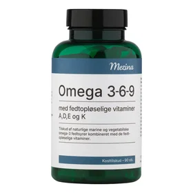 Mezina Omega 3-6-9 Vitamin ADEK 90 Kapsler