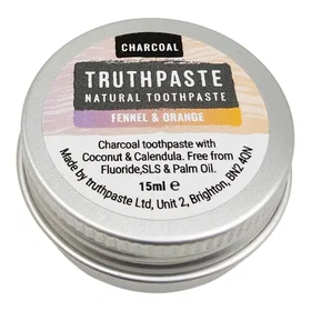 Truthpaste Charcoal Fennel & Orange Naturlig Tandkräm 15ml