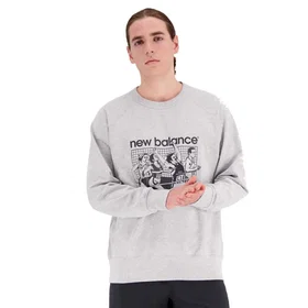 New Balance Athletics Remastered Graphic French Terry Crewneck Sweatshirt (Herr)